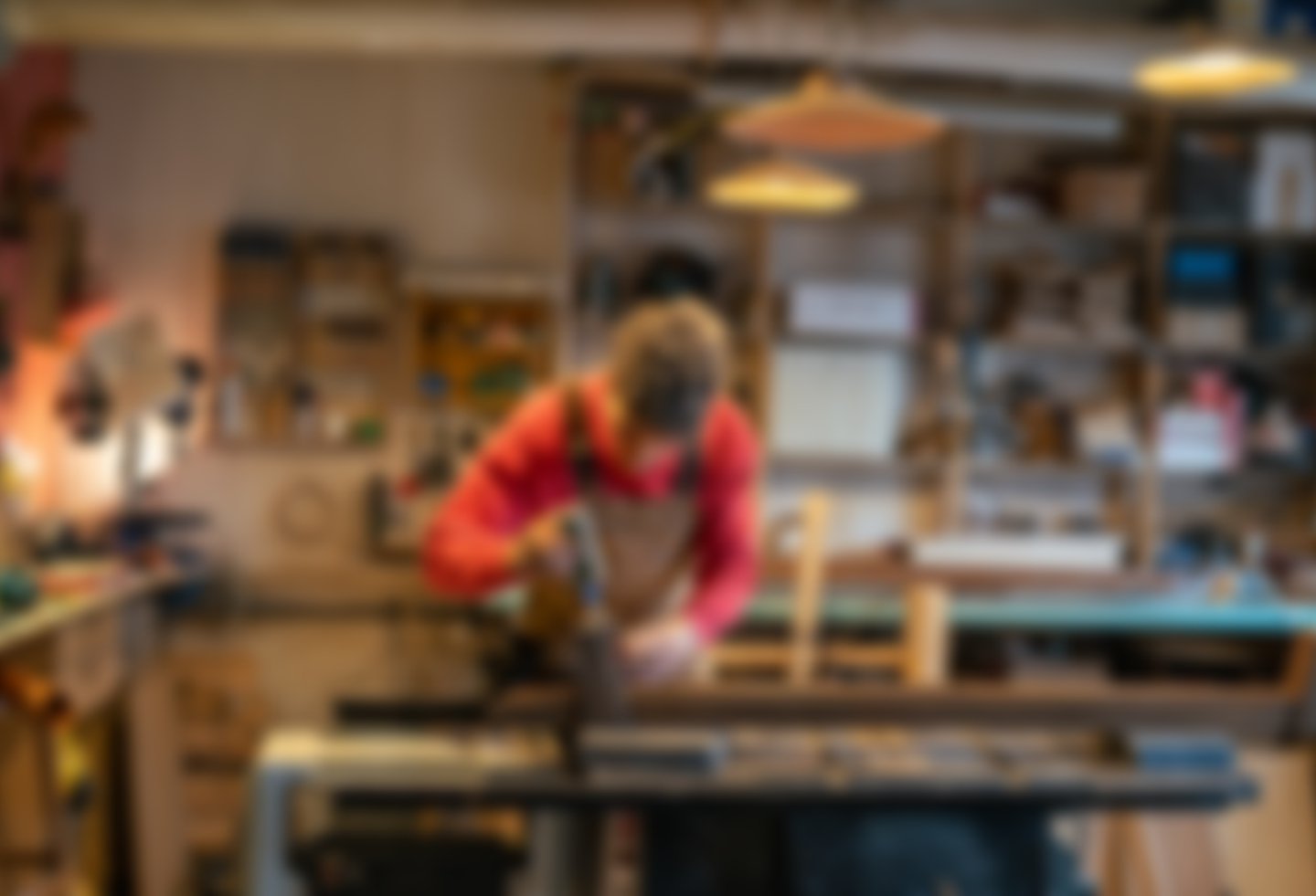 Barista Pours Water From Coffee Pot